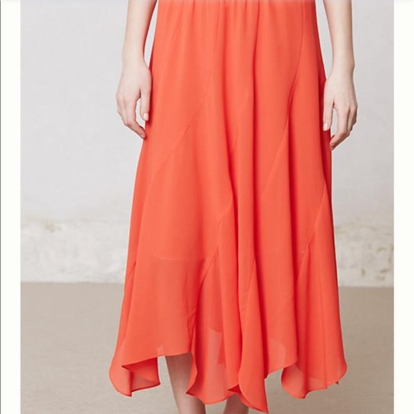Anthropologie - Coral Maxi Skirt - Picture 2 of 7